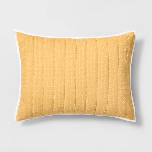 Pillow Sham Double Weave Dot Yellow Hearth Hand With Magnolia