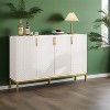 KTMBDW Sideboard Buffet Cabinet with Storage, 4 Doors Wood Entryway Cabinet, Modern Accent Cabinet with Adjustable Shelves for Living Room, Kitchen - 2 of 4