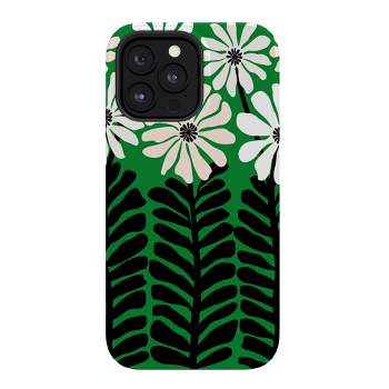 Modern Tropical Mod Flower Garden Black White Tough Tough iPhone 15 Case - Society6