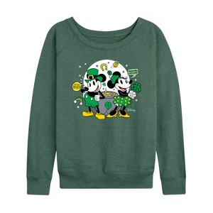 Women's - Disney - Mickey And Minnie Pot Of Gold Lightweight French Terry Slouchy - 1 of 4