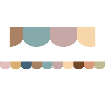 Teacher Created Resources Everyone is Welcome Scalloped Die-Cut Border Trim, 35 Feet (Pack of 6)