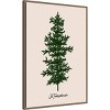 Amanti Art 23"x33" Oh Tannenbaum Green by Eins Kubistika Framed Canvas Wall Art Print - 2 of 4