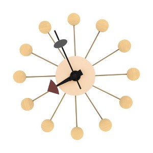 13" LeisureMod Concordia Modern Round Wall Clock - 1 of 4