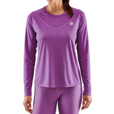 SKINS SERIES-3 Women's  Long Sleeve Active Top-50+ UPF, Moisture-Wicking for Running, Pickleball & Basketball Amethyst Large