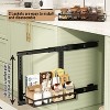 Double-Layer Pull-Out Cabinet Organizer, Carbon Steel Baking Paint, Height-Adjustable, Mute Rails – Fits Kitchen Under Sink, Bathroom, Pantry - 4 of 4
