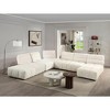 Acme Furniture,Loanna Ottoman, Beige Linen - 3 of 4