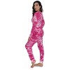 #followme Tie Dye 2 Piece Jogger Thermal Pajama Set for Women 6862-10575-XXL - 2 of 3