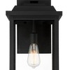 John Timberland Eastcrest Farmhouse Rustic Wall Light Sconce Textured Black Hardwire 10 1/4" Fixture Clear Glass Shade for Bedroom Bathroom Vanity - 3 of 4