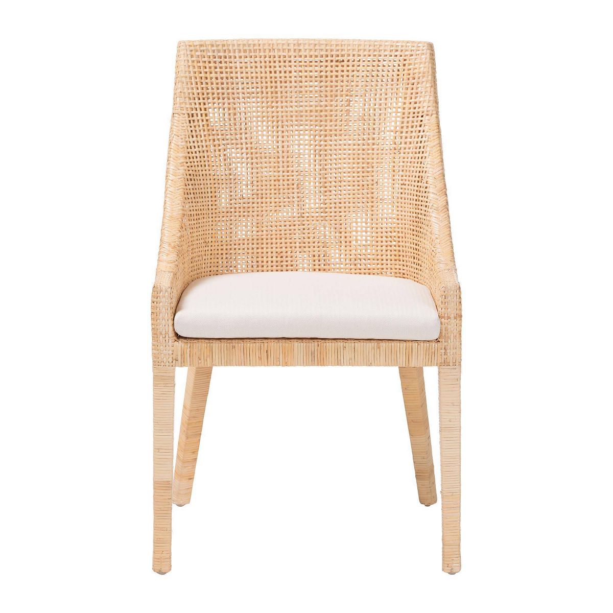 bali & pari Beata Natural Rattan Dining Chair Light Honey - thumbnail 2