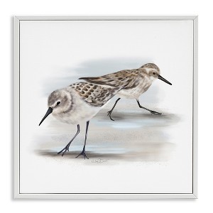Stupell Industries Sandpiper Pair on Sandy Beach, 17" x 17" - 1 of 4