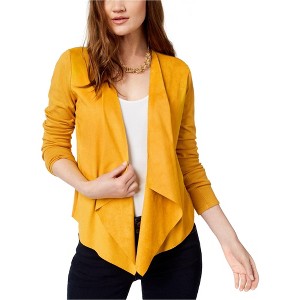 I.N.C International Concepts Womens Moleskin Cardigan Sweater, Yellow, XX-Large - 1 of 1