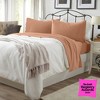Ultra-Soft Cotton Heathered Melange Jersey Knit Sheet Set - Great Bay Home - 2 of 4