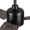 YUHAO 48 in.  Indoor Farmhouse Rustic Dual-Finish Blades Reversible DC Motor Ceiling Fan with Light and Remote Control - 4 of 4