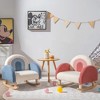 Costway Kids Rocking Chair Children Armchair Velvet Upholstered Sofa w/ Solid Wood Legs - image 3 of 4