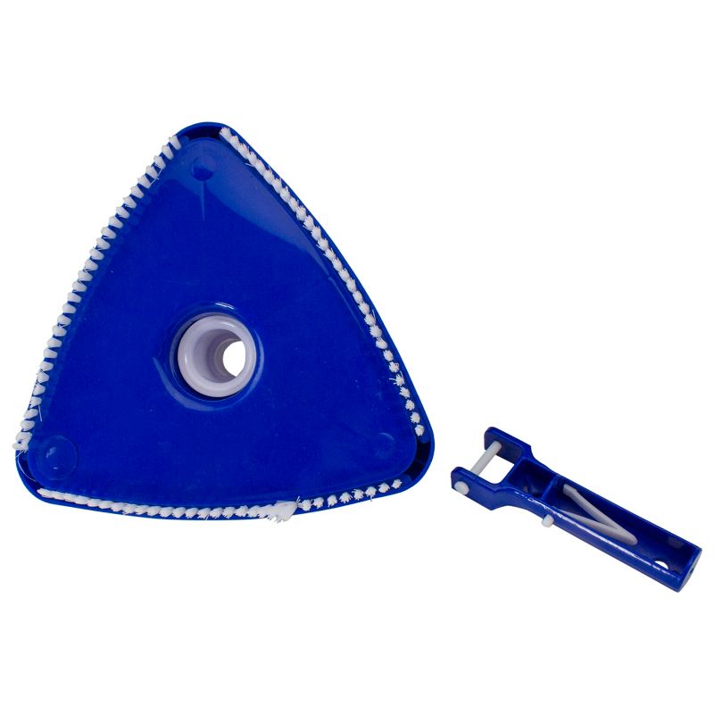 Pool Central Triangular Weighted Swimming Pool Vacuum Head with Swivel Cuff and Bumper 10.5" - Blue/White, 4 of 5