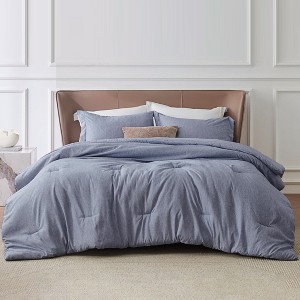 3 Pieces King Size Comforter Set for All Seasons, - 1 of 4