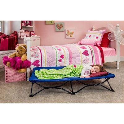 Regalo Blue Portable Toddler Travel Cot with Fitted Sheet