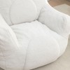 PAGED 39.4" Ergonomic Bean Bag Chair with Armrests, Classic Lazy Sofa with Memory Foam, Comfy Chair for Adults and Kids in Living Room - 4 of 4