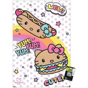 Trends International Hello Kitty: 2018 Kawaii Burger Shoppe - Yum Yum Fun Unframed Wall Poster Prints - 1 of 4