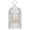 Roman 11.5" Lighted Swirl Bird Cage with Church - 3 of 4