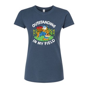 Women's - Garfield - Outstanding In My Field Fitted Graphic T-Shirt - 1 of 3