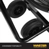 Master 24 Inch Portable Industrial Metal Direct Drive Cradle Tiltable Standing Garage Shop Barrel Drum Fan w/ 2 Speeds, Wheels, & High Velocity Motor - 4 of 4