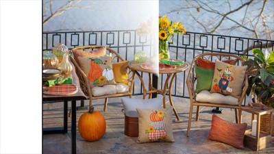 Ivory Velvet Flange Rectangular Lumbar Pillow with Feather Insert