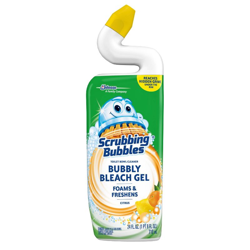 Scrubbing Bubbles Bubbly Bleach Gel Toilet Bowl Cleaner - Citrus - 24oz, 1 of 7