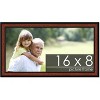 PosterPalooza | Panoramic Simple Brown Picture Frame - UV Acrylic, Foam Board Backing, Hanging Hardware - 2 of 4