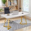 MAYEERTY 55" Computer Desk, Faux Marble Study Desk Office Table - 2 of 4