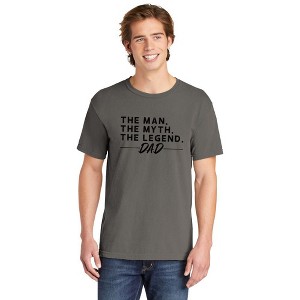 Simply Sage Market Men's The Man The Myth The Legend Dad Short Sleeve Garment Dyed Tee - 1 of 1