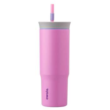 Owala FreeSip 24oz Stainless Steel Water Bottle Teal & Lilac/Pink - Open Box