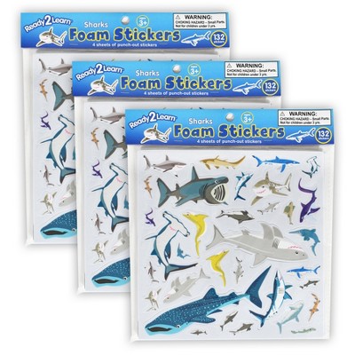 Ready 2 Learn Foam Stickers - Transport - 168 per Pack - 3 Packs