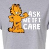 Women's - Garfield - Ask Me If I Care Cropped Graphic T-Shirt - 2 of 4