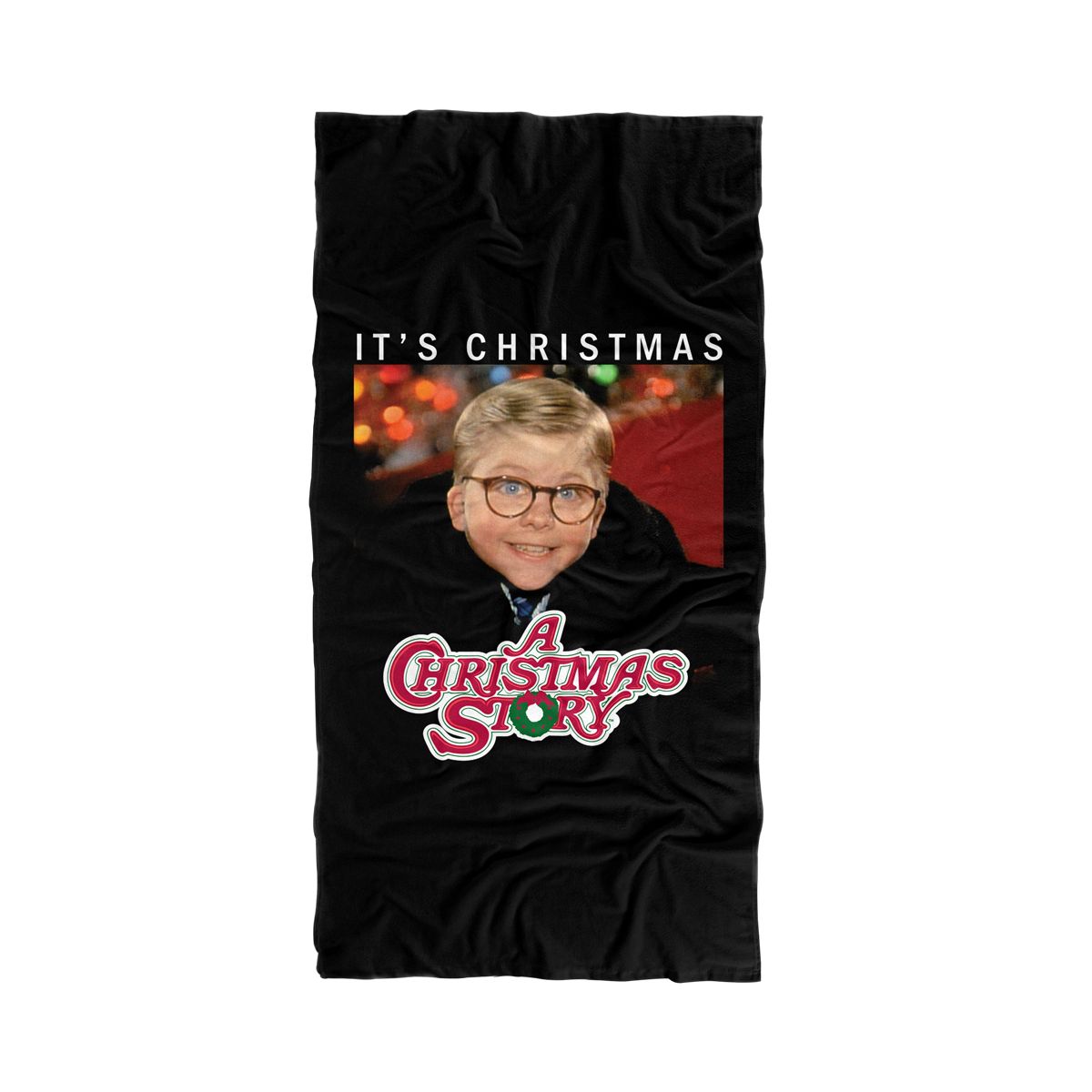 A Christmas Story Ralphie It's Christmas 30" x 60" Beach Towel