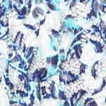white floral scroll