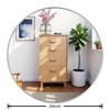 GlasFlength Decorative Wall Mirrors Modern Round Wall Mirror, Wall Mirror Decor, Bathroom Vanity Mirror For Bathroom, Silver, 24"*24"*0.6" - 3 of 4