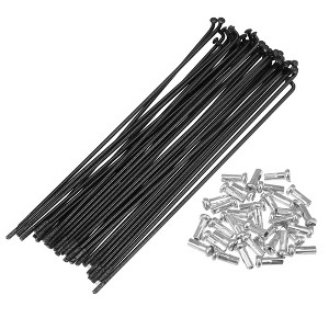 Unique Bargains 14G J Bend Bicycle Steel Spokes 36Pcs - 1 of 4