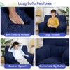 Kids Bean Bag Chair, Comfy Toddler Chair with a Strawberry Bear, Toddler Bean Bag Sofa for Boys and Girls - 3 of 4