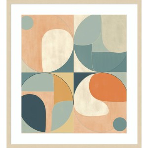 Amanti Art Shapes in Concert by Irena Orlov Wood Framed Wall Art Print - 1 of 4