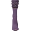 Memoi Women's Scrunchy Ruffle Anklet Socks Grape Compote One Size - 2 of 2