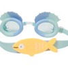 Sunnylife Kids Swim Goggles - Finn the Fish Aqua Blue, 3D Fish Band - 3 of 4