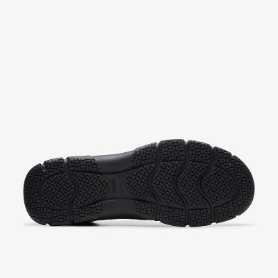 Clarks Mens Walpath Step Black Leather Shoes 9 Medium — фото 3