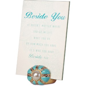Pavilion Gift Company - Beside You - 4" x 6" Jeweled Photo Frame - Single Image Frames - 1 of 2