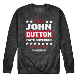 Men's - Yellowstone - Elect John Dutton Governor Graphic Fleece Sweatshirt - 1 of 4