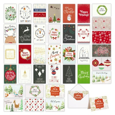 Best Paper Greetings 48 Pack Happy Holidays Greeting Cards Box Set With