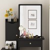 Famapy 35"Wide Makeup Vanity Set with Stool and Mirror 3 Color Touch Light Dressing Table Vanity Dresser - 3 of 4