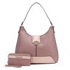 MKF Collection Graciela Women's Vegan Leather Color Block Hobo Shoulder Bag with Wallet by Mia K - 2 of 4