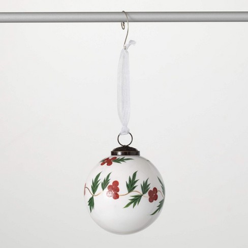 4"H Sullivans Christmas Holly Berry Ball Ornament  Multicolor - image 1 of 2