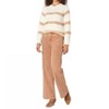 Women's Raglan Sleeve Novelty Stitch Strope Sweater - Democracy - 4 of 4